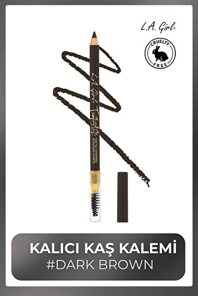 L.A. Girl Featherlite Brow Pencil Fırçalı Kaş Kalemi #Dark Brown - GBP394