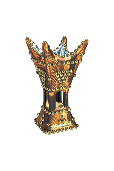 AL SANIDI Traditional Incense Burner, Smoker, Brown, Size 13*26 cm