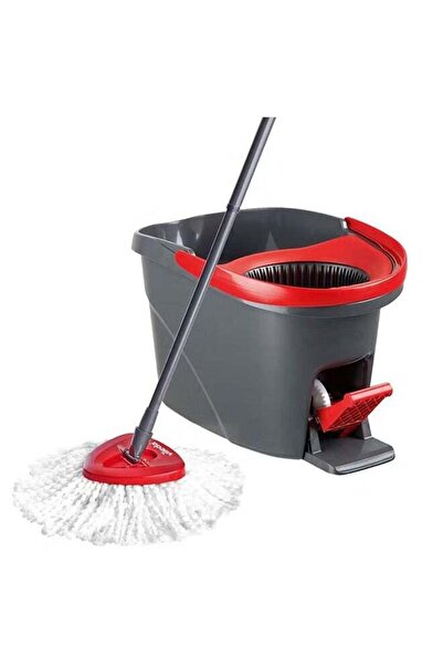 Generic مجموعة ممسحة دوارة سهلة العصر والتنظيف مع دلو ودواسة قدم