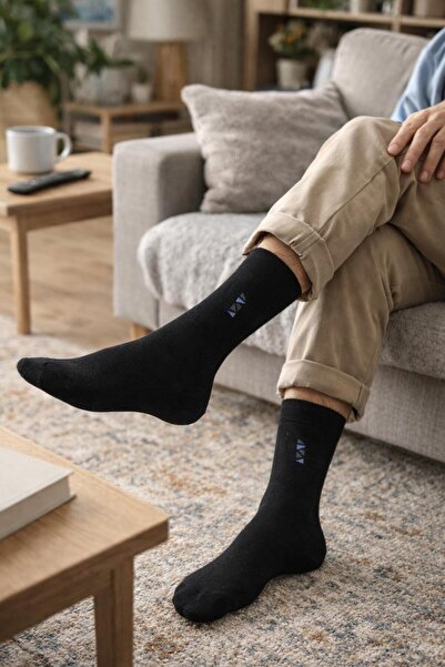 İpeksi Men's 100% Cotton Stitch-Free Socks