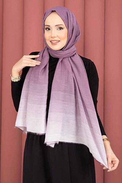 EBRUTESETTÜR سلسلة الشالات العصرية المتغيرة الألوان باللون الأرجواني الفاتح
