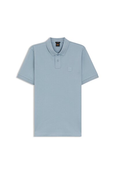 BOSS Logolu Esnek Pamuklu Dar Kalıp Polo T-shirt