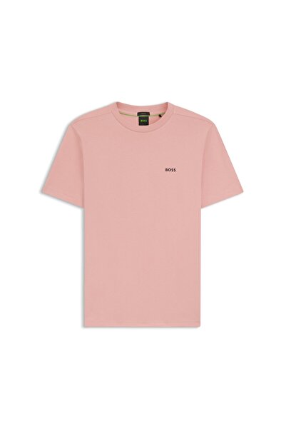 BOSS Logo Detaylı Esnek Pamuk T-shirt