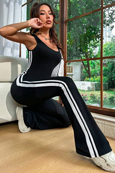 Modayakamoz New Season Women's Strappy Square Collar Long Diving Jumpsuit wit...