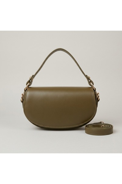 MRS.MODA Women's Caramel Color Mini Size Hand and Shoulder Strap Bag Bag