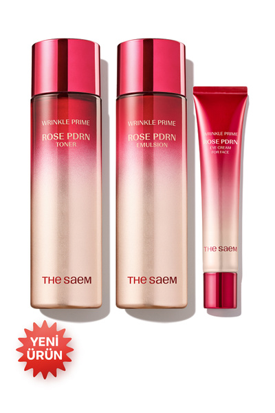 THE SAEM The Saem Wrinkle Prime Rose PDRN Skin Care 2 Set / Gül PDRN 2’li Sık...