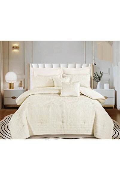 Luster مفرش نفرين بحشوه ممتازه ثقيله Sallyصيفي فاخر عدد القطع 8قطع