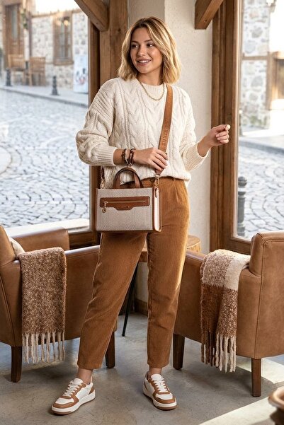 Silver Polo SP1271-M132 Femei geantă de mână Bej