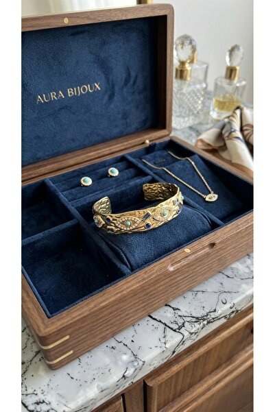 İNN JEWELLERY Steel Handcuff Bracelet 6.5 mm with Anti-Tarnish Eye Figure Hyp...