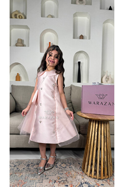 Warazan فستان انيق بتدخيلة كرستال