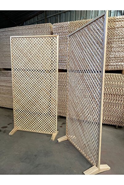 Empressco Çerçeveli Osmanlı Kafesi Ahşap Paravan 100x200 - Ayaklı