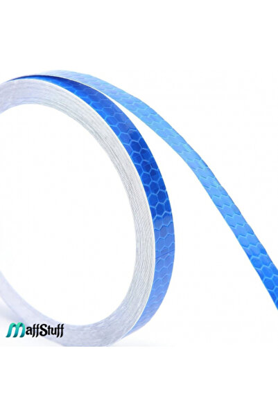 MaffStuff Bandă autoadezivă reflectorizantă albastru, 1 cm x 8 m