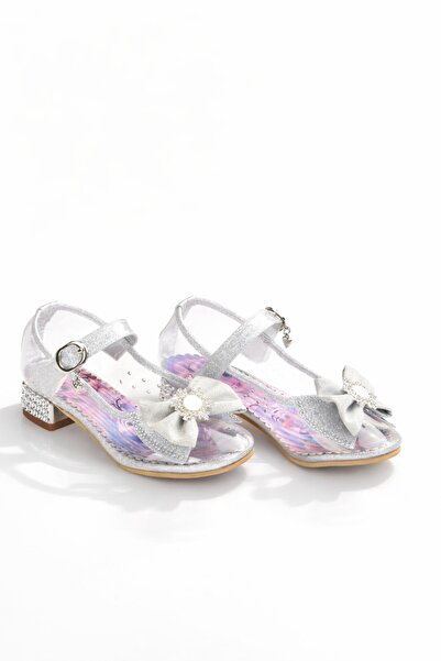 minibonito Κοριτσίστικα παπούτσια πριγκίπισσας με φιόγκο και τακούνι Με γκλίτ...