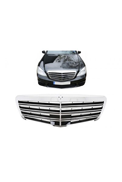 tuningset Grilă frontală compatibilă cu Mercedes S-Class W221 Facelift 2010-2...