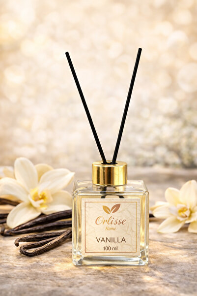 Orlisse Home Vanilla Çubuklu Oda Kokusu Reed Diffuser 100 ml – Vanilya Kokulu...