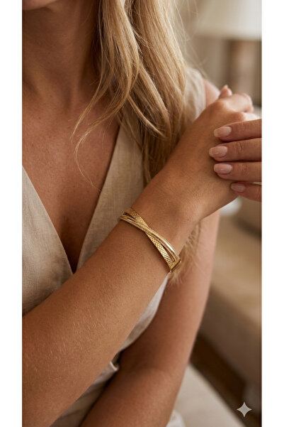 İNN JEWELLERY Steel Handcuff Bracelet 6.5 mm Anti-Tarnish with Infinity Figur...