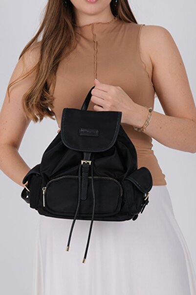 Silver Polo Sp1207-M206 Women's Backpack Black