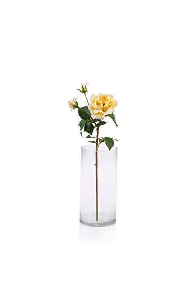 Midas Furniture زهور صناعية أصفر روز 55 سم