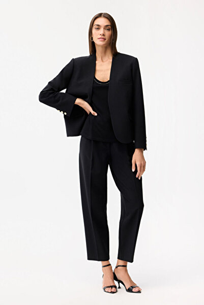 Love My Body Pileli Gabardin Pantolon