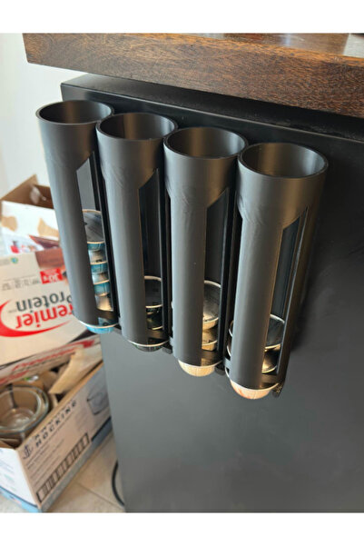 Cosmo Design Nespresso Vertuo Uyumlu Kapsül Düzenleyici - 4 Hazneli Şık Siyah...