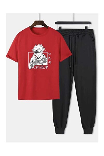 ibibik moda Arka Printed Oversized bottom top tracksuit set