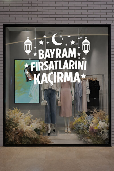 MIGNATIS Bayram Fırsatlarını Kaçırma Vitrin Cam Sticker – Bayram Kampanyası M...