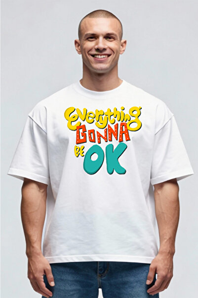 Printees Tricou Oversize - Everything Gonna Be OK