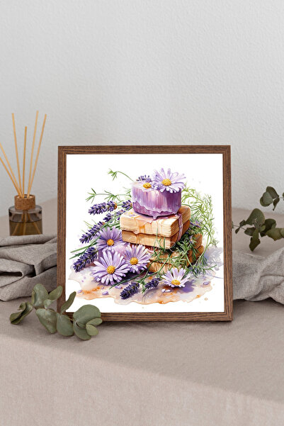 Dekorsiahome Τετράγωνος πίνακας με ξύλινο πλαίσιο TK3773