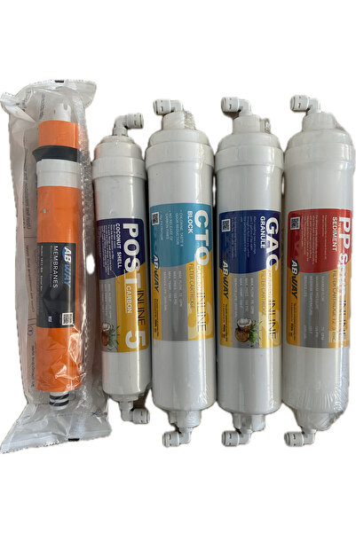 ABWAY ORJİNAL Kapalı Kasa Su Arıtma Filtre Seti—Tüm Kapalı Kasa Cihazlara Uyu...