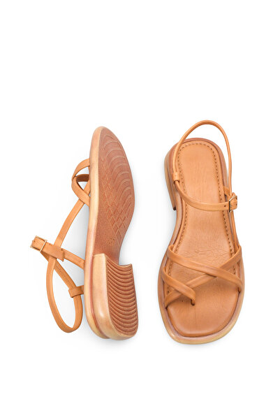 DELSOLERA Women's Genuine Leather Toe-Toe Cross Strap Ankle Tie Daily Stylish...