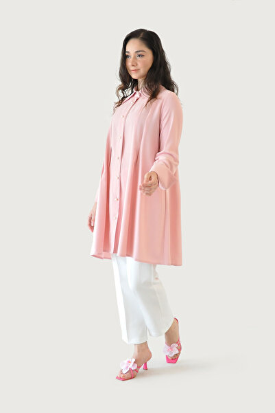 Rukayyel İncili Gömlek - Pembe