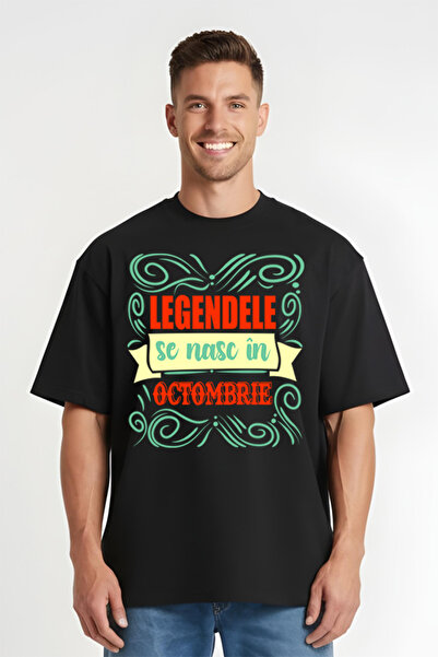Printees Tricou Oversize - Legnde Octombrie