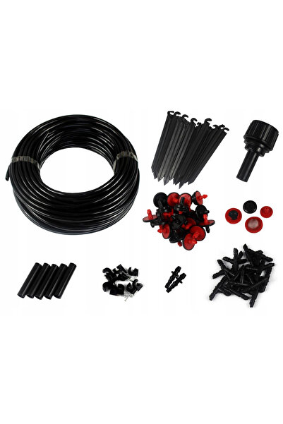 SERSIMO Sistem de irigare prin picurare cu 71 de piese, furtun de 23 m, filtr...