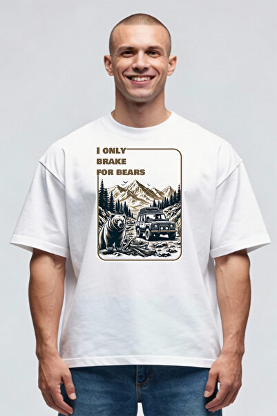 Printees Tricou Oversize - Brake For Bears
