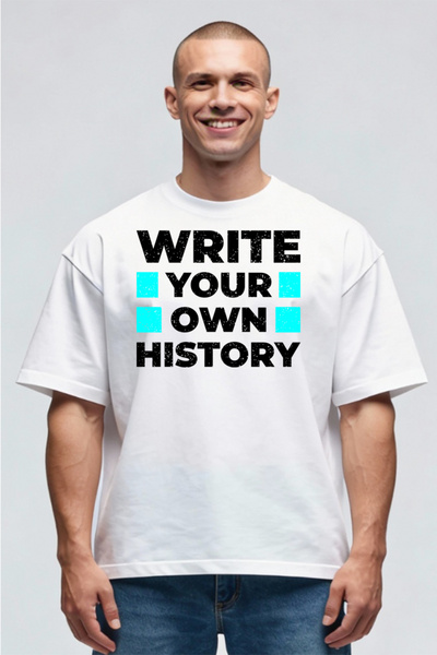 Printees Tricou Oversize - Write History