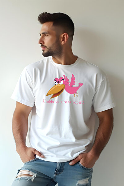 Printees Tricou Oversize - Cioara vopsită