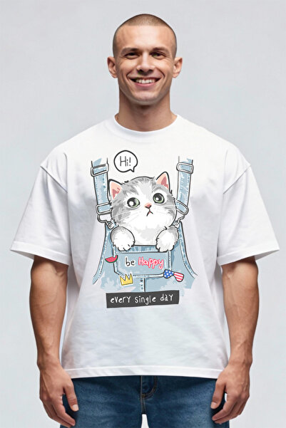 Printees Tricou Oversize - Happy