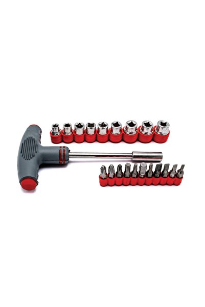 Lumytools Set screwdriver type T + 20 accessories for screwing, LT65100