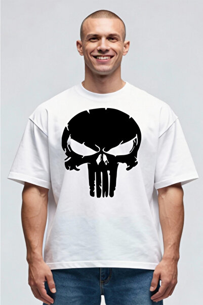 Printees Tricou Oversize - Punisher Shull