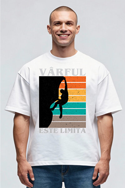 Printees Tricou Oversize - Varful Este Limita