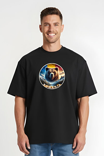 Printees Tricou Oversize - Romanian Bear