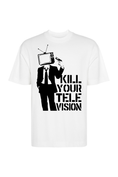 Printees Tricou Oversize - Kill Television by Bansky