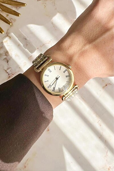 OQQO Arwen Gold Silver Cord Women Wrist Watch