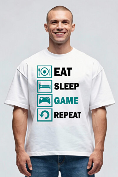 Printees Tricou Oversize - Game Repeat