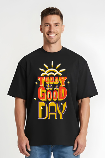 Printees Tricou Oversize - Good Day