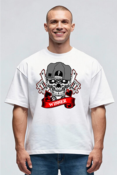 Printees Tricou Oversize - Winner Skull