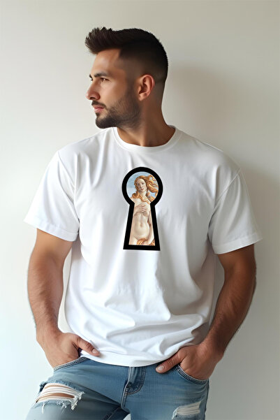 Printees Tricou Oversize - Venus pe gaura cheii