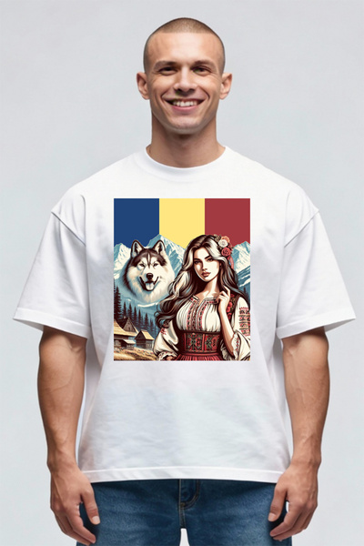 Printees Tricou Oversize - Authentic Dacian Spirit