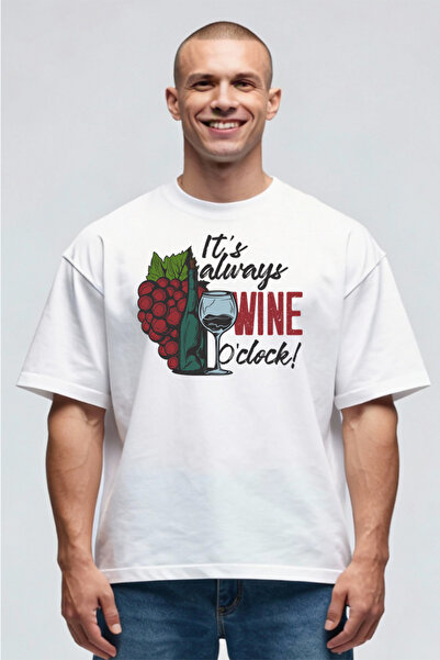 Printees Tricou Oversize - Wine Clock