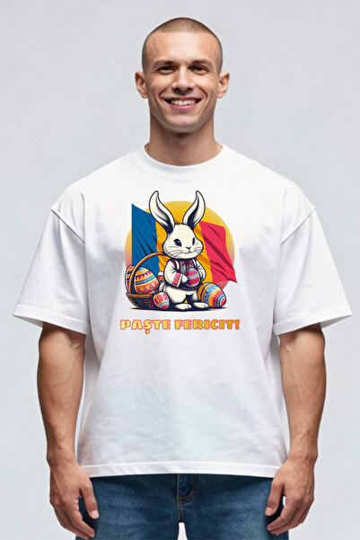 Printees Tricou Oversize - Paște Fericit!